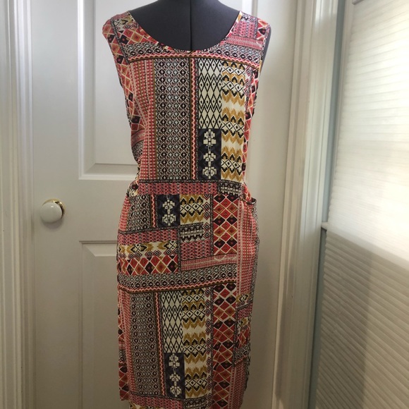 Boho Dropwaist Shift Dress with Pockets - Picture 6 of 16